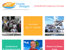 Tablet Screenshot of cruisedesignstravel.com